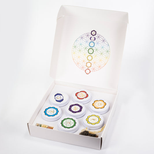 7dielna sada čakrových sviečok Emporia + DARČEK náramok a náhrdelník