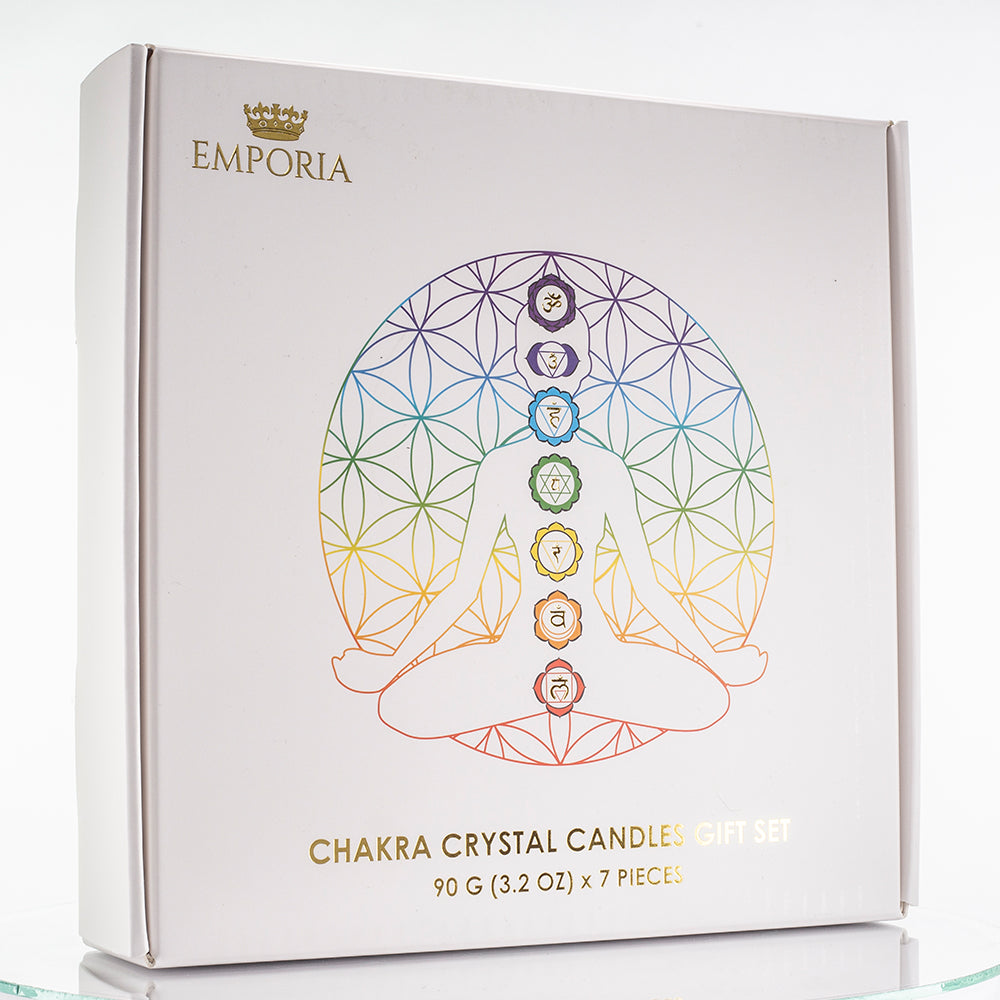 7dielna sada čakrových sviečok Emporia + DARČEK náramok a náhrdelník