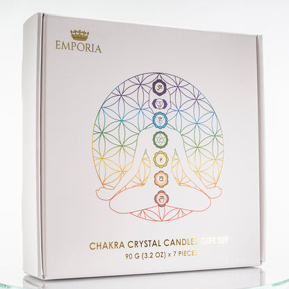 7dielna sada čakrových sviečok Emporia + DARČEK náramok a náhrdelník