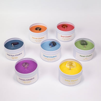 7dielna sada čakrových sviečok Emporia + DARČEK náramok a náhrdelník