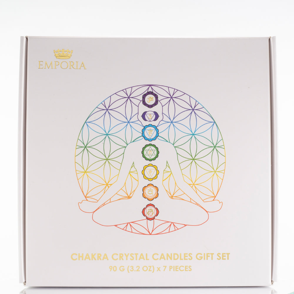 7dielna sada čakrových sviečok Emporia + DARČEK náramok a náhrdelník