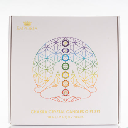 7dielna sada čakrových sviečok Emporia + DARČEK náramok a náhrdelník