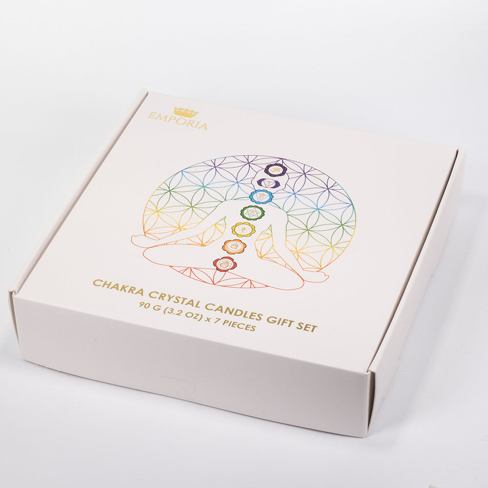 7dielna sada čakrových sviečok Emporia + DARČEK náramok a náhrdelník
