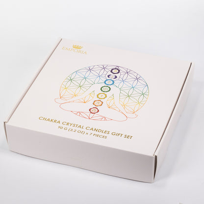 7dielna sada čakrových sviečok Emporia + DARČEK náramok a náhrdelník