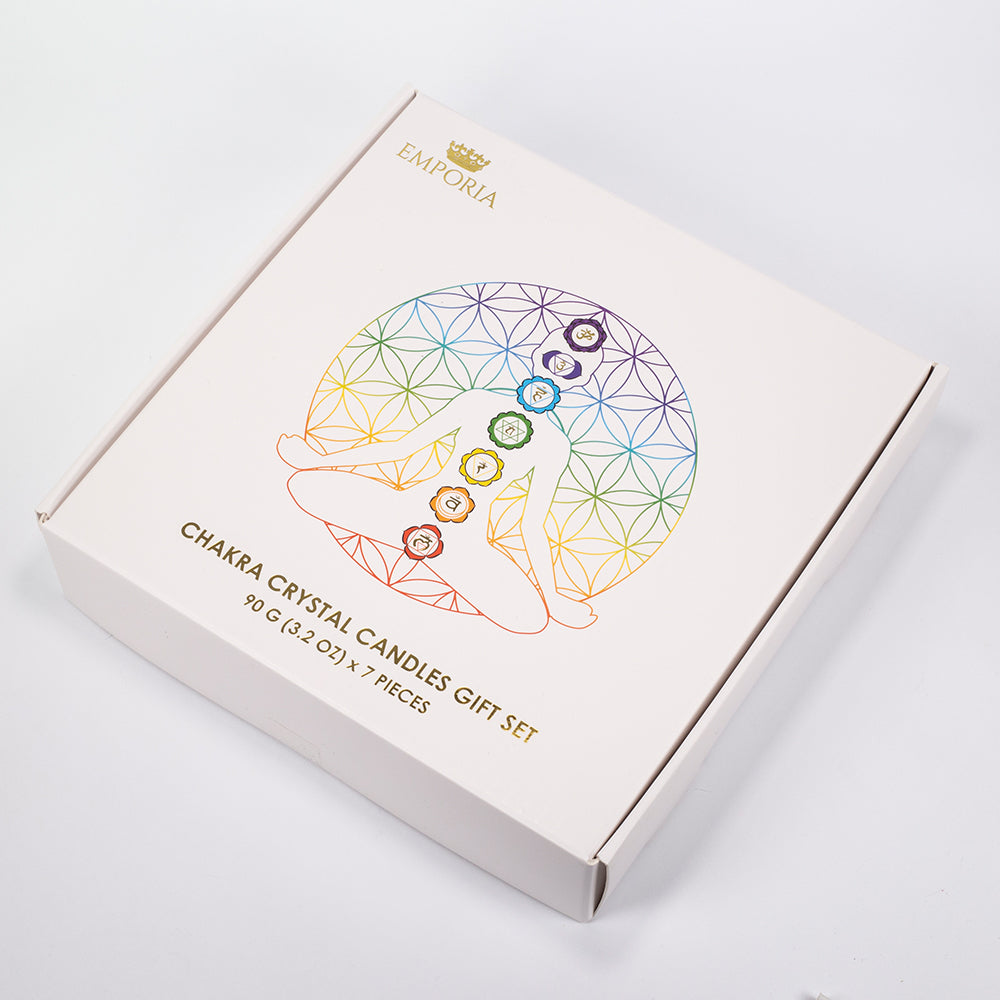 7dielna sada čakrových sviečok Emporia + DARČEK náramok a náhrdelník