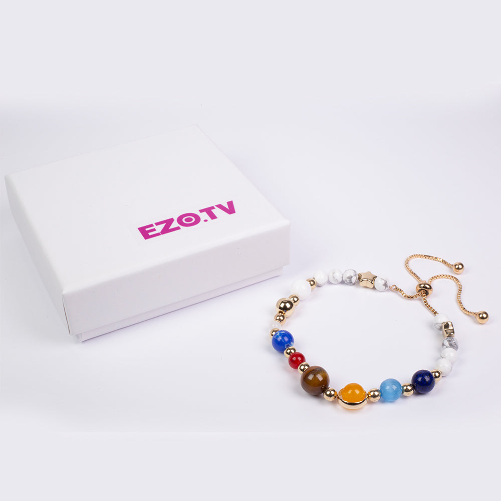 Nastaviteľný náramok Lucky vyrobený z drahokamov