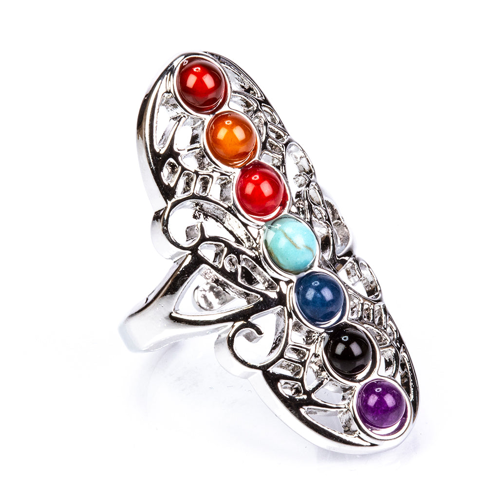 Súprava šperkov Lotus Harmony so siedmimi čakrovými kameňmi