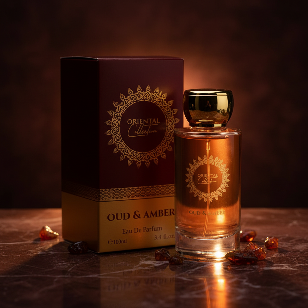 100 ml EDP OUD & AMBER Jedinečná, sladká, elegantná unisex vôňa s agarovým drevom