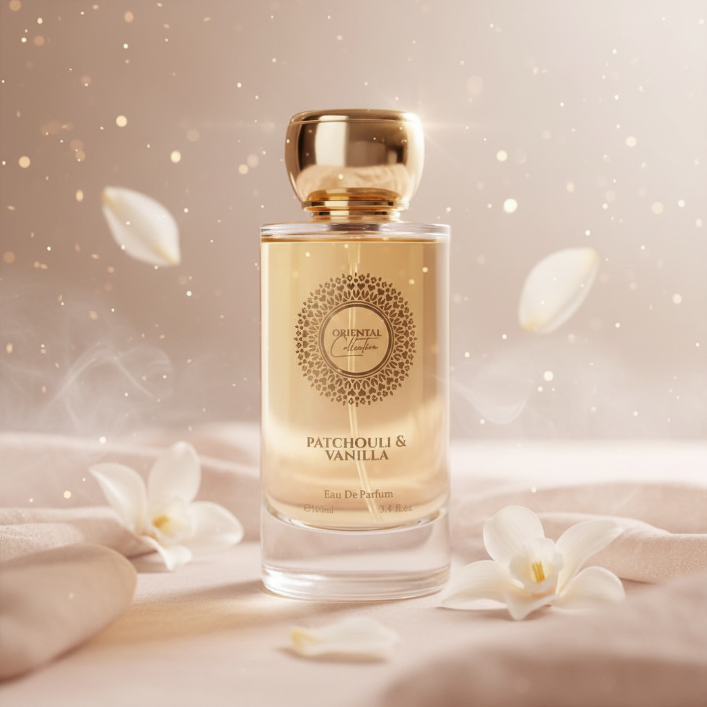 100 ml EDP PATCHOULI & VANILKA Drevitá, elegantná, púdrová orientálna dámska vôňa