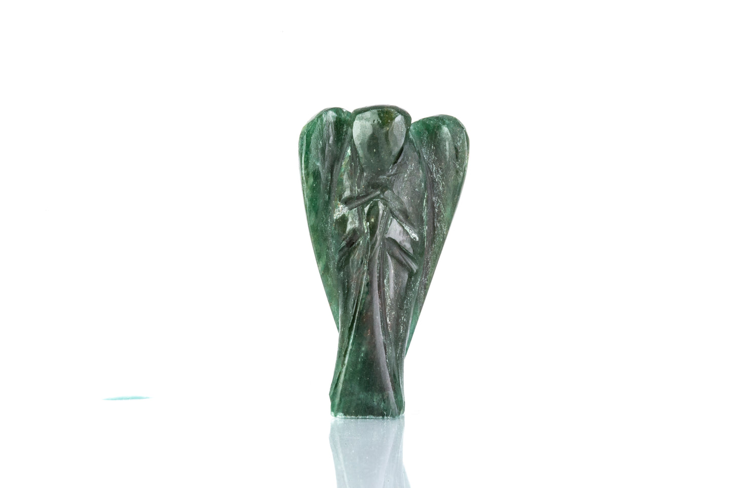 Anjel hojnosti, zelený avanturínový talizman, 118 karátov